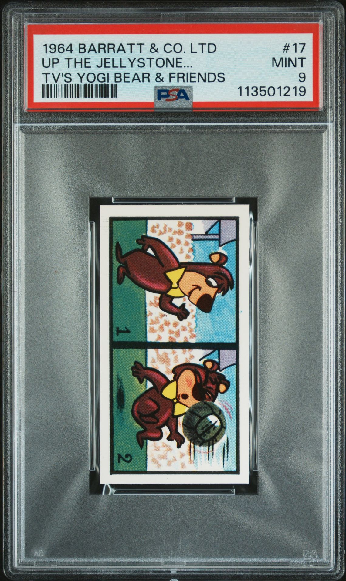 1964 BARRATT & CO. LTD TV'S YOGI BEAR & FRIENDS #17 Up The Jellystone... front