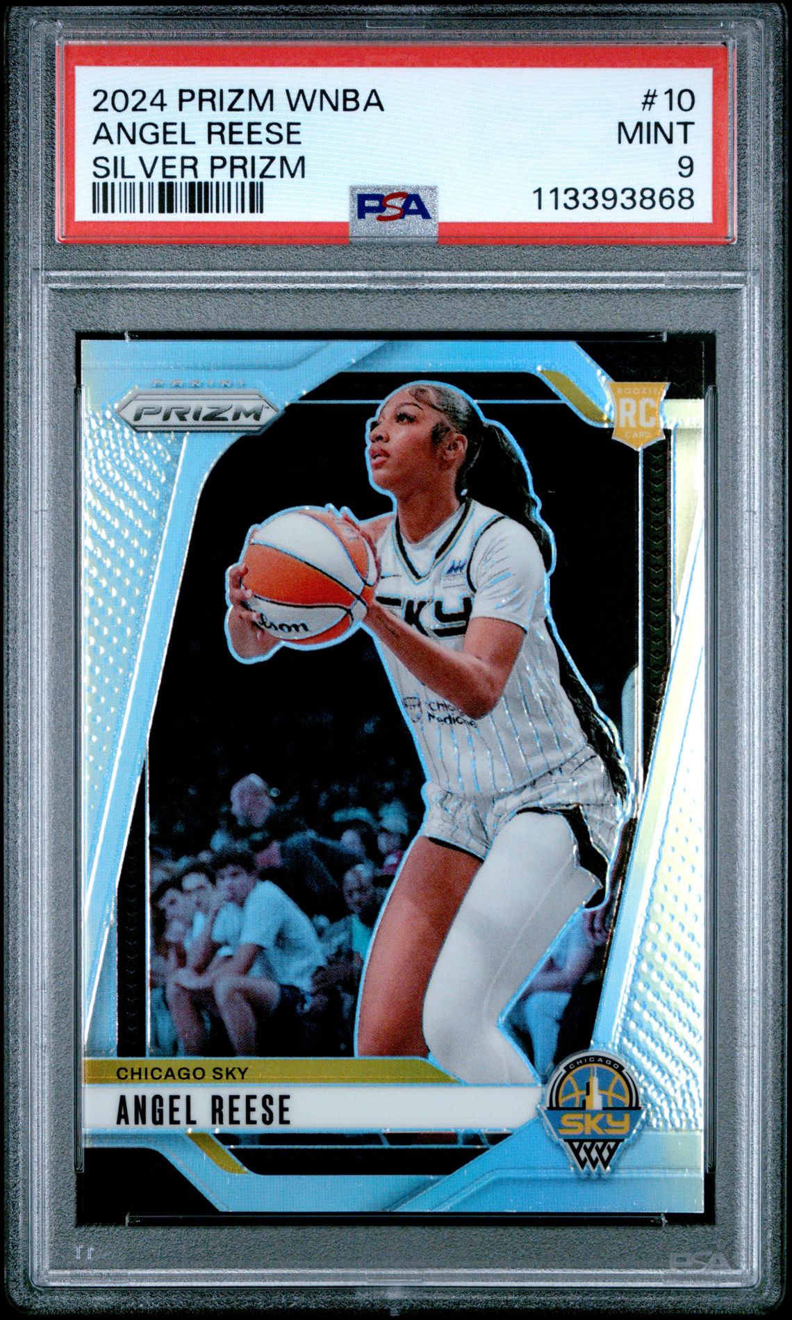 2024 Panini Prizm Wnba Angel Reese #10 (Silver Prizm) Mint 9 front