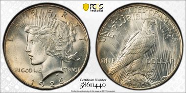 1926 $1 MS66