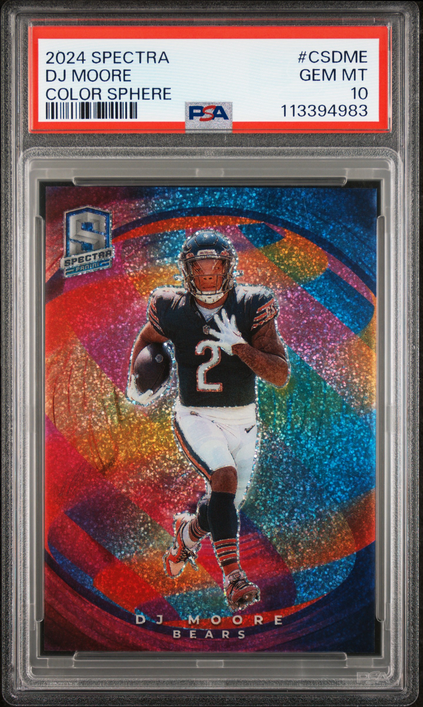 アロエ　レインボーシャーベット　激レア Jaco4875's 2024 Panini Spectra Color Sphere Dj Moore #CSDME PSA 10