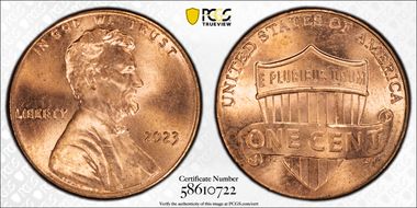 2023 1C Shield, Extra "V" MS66RD