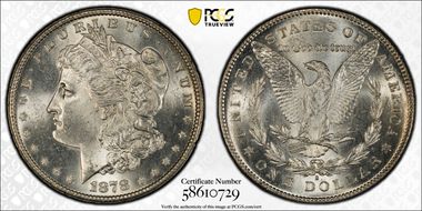 1878-S $1 MS64