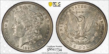 1890-O $1 AU55
