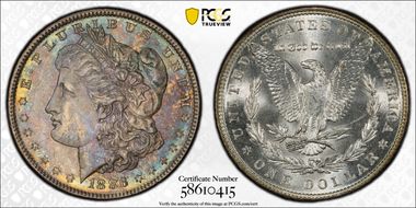 1886 $1 MS66