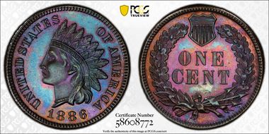 1886 1C Type 1 PR66BN