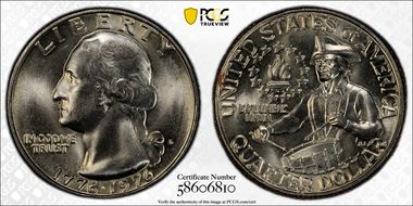 1976-D 25C Clad MS66