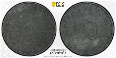 1944-D 10 Pfg J-371 N1