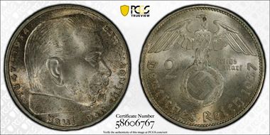 1937-A 2 Mk J-366 MS64