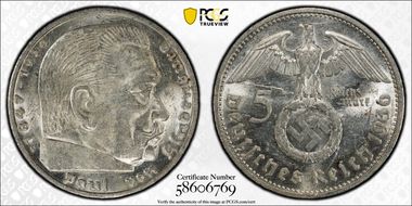 1936-G 5 Mk Swastika J-367 MS61