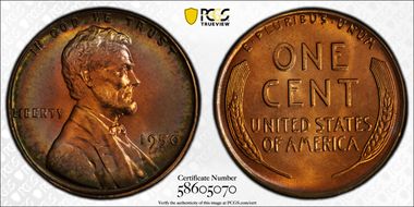1950 1C MS66RB