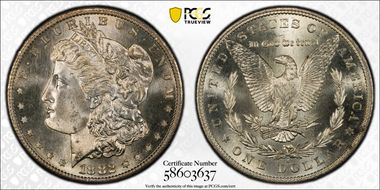 1882-S $1 MS67