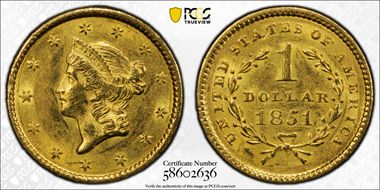 1851 G$1 MS60