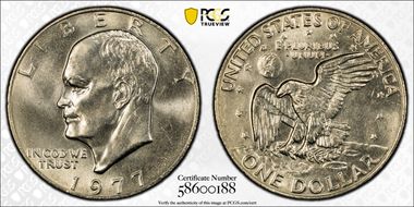 1977 $1 MS66
