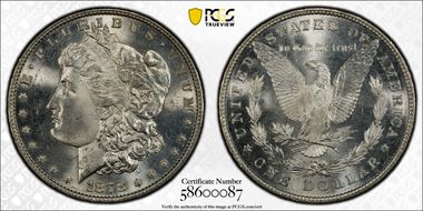 1878 8TF $1 MS64