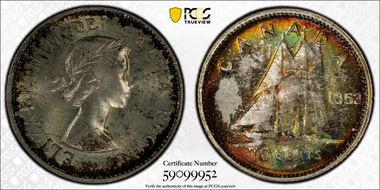 1953 10C No Strap MS64