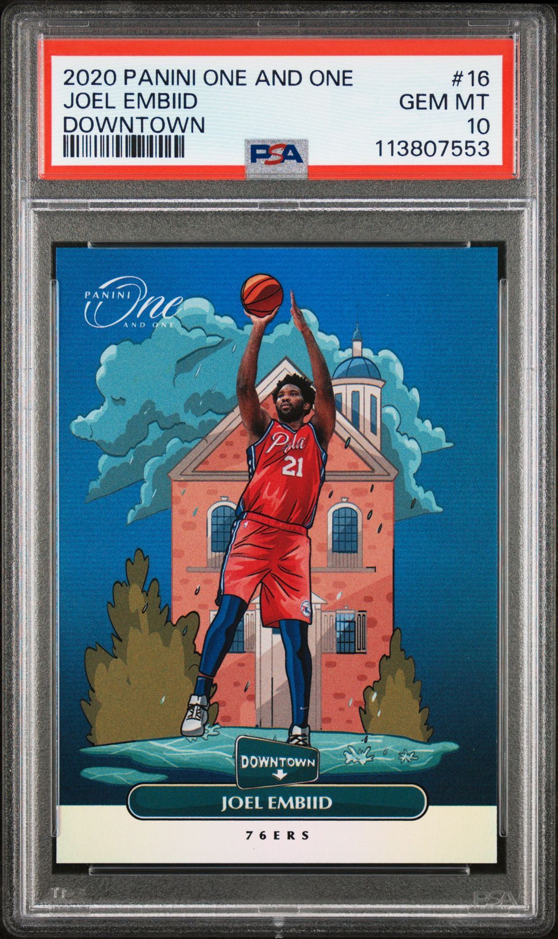 2020 Panini PANINI ONE AND ONE DOWNTOWN #16 Joel Embiid front