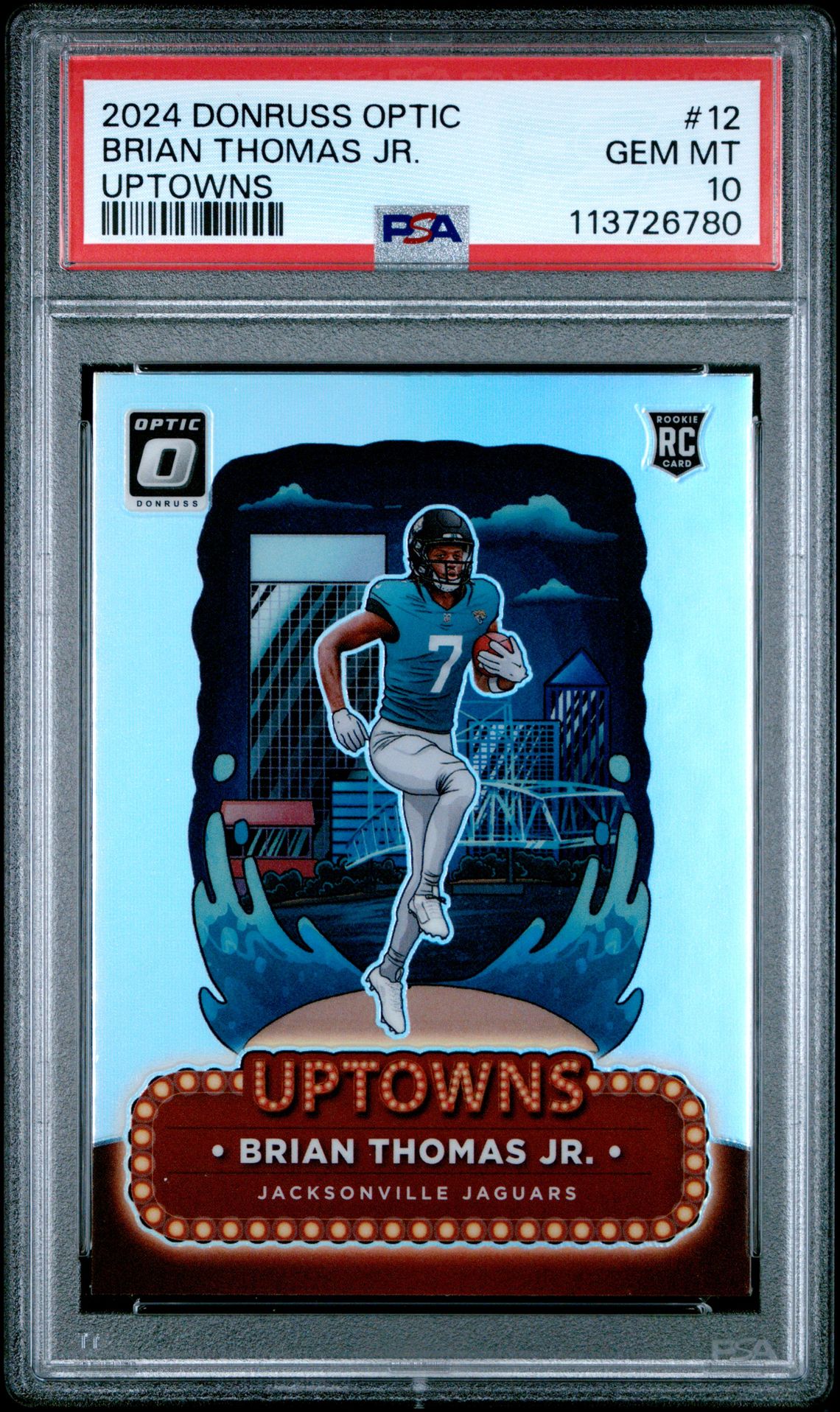 2024 Panini PANINI DONRUSS OPTIC UPTOWNS #12 Brian Thomas Jr. front