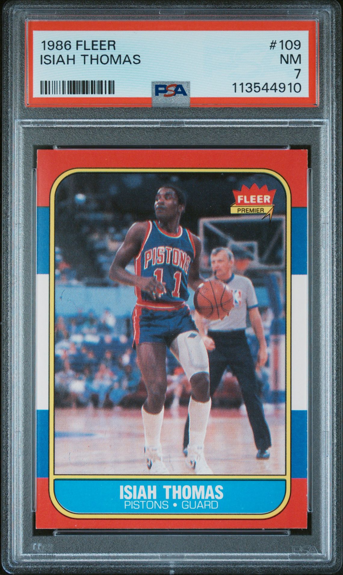1986 Fleer FLEER #109 Isiah Thomas front
