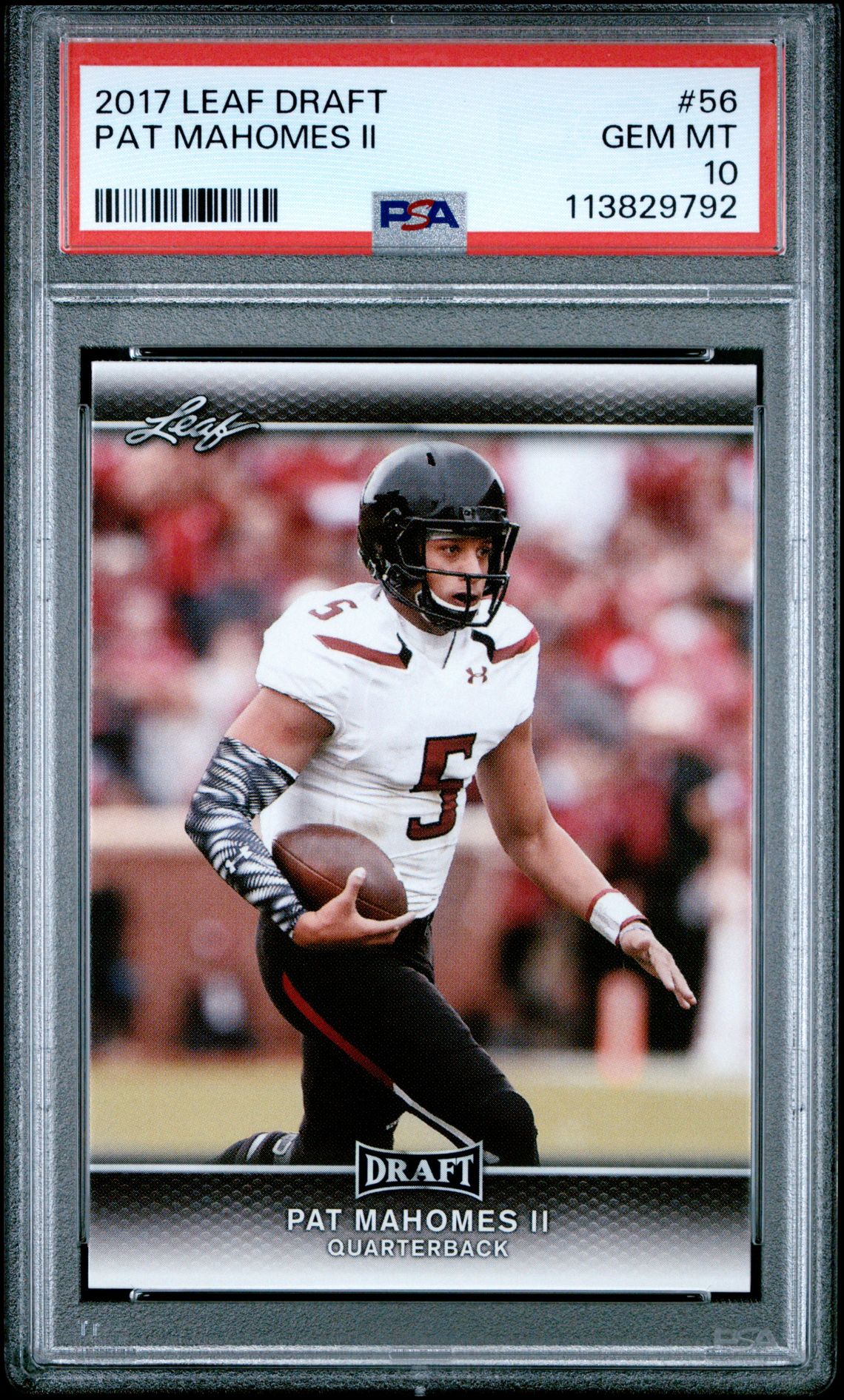 2017 Leaf LEAF DRAFT #56 Pat Mahomes Ii front