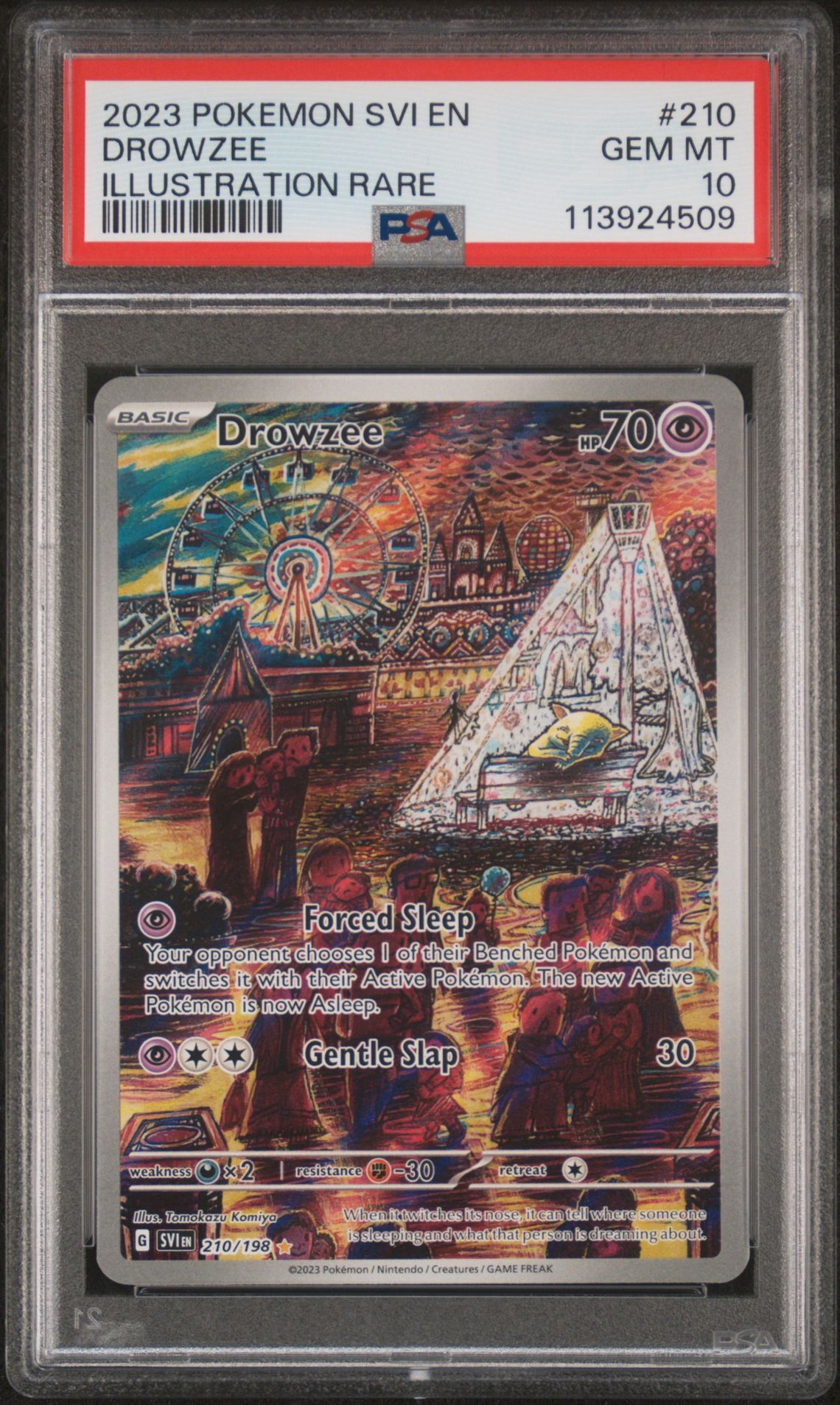 2023 Pokemon POKEMON SVI EN-SCARLET & VIOLET ILLUSTRATION RARE #210 Drowzee front