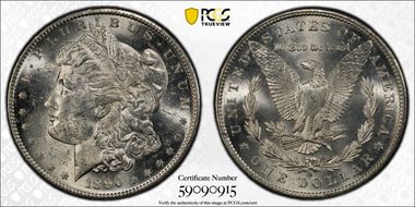 1890-S $1 MS62