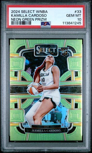 2024 Panini Select Neon Green #33 Kamilla Cardoso front