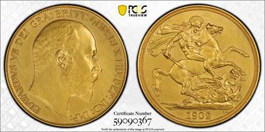 1902 £2 S-3968 Matte PR63