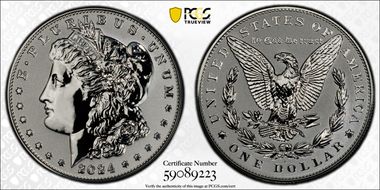 2024-S $1 Morgan Dollar Rev PR Two-Coin Reverse Proof Set PR70