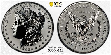 2024-S $1 Morgan Dollar Rev PR Two-Coin Reverse Proof Set PR69