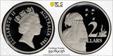 1988 $2 Silver PR70DCAM