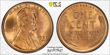 1937-D 1C MS65RB