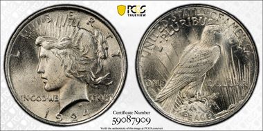 1924 $1 MS64