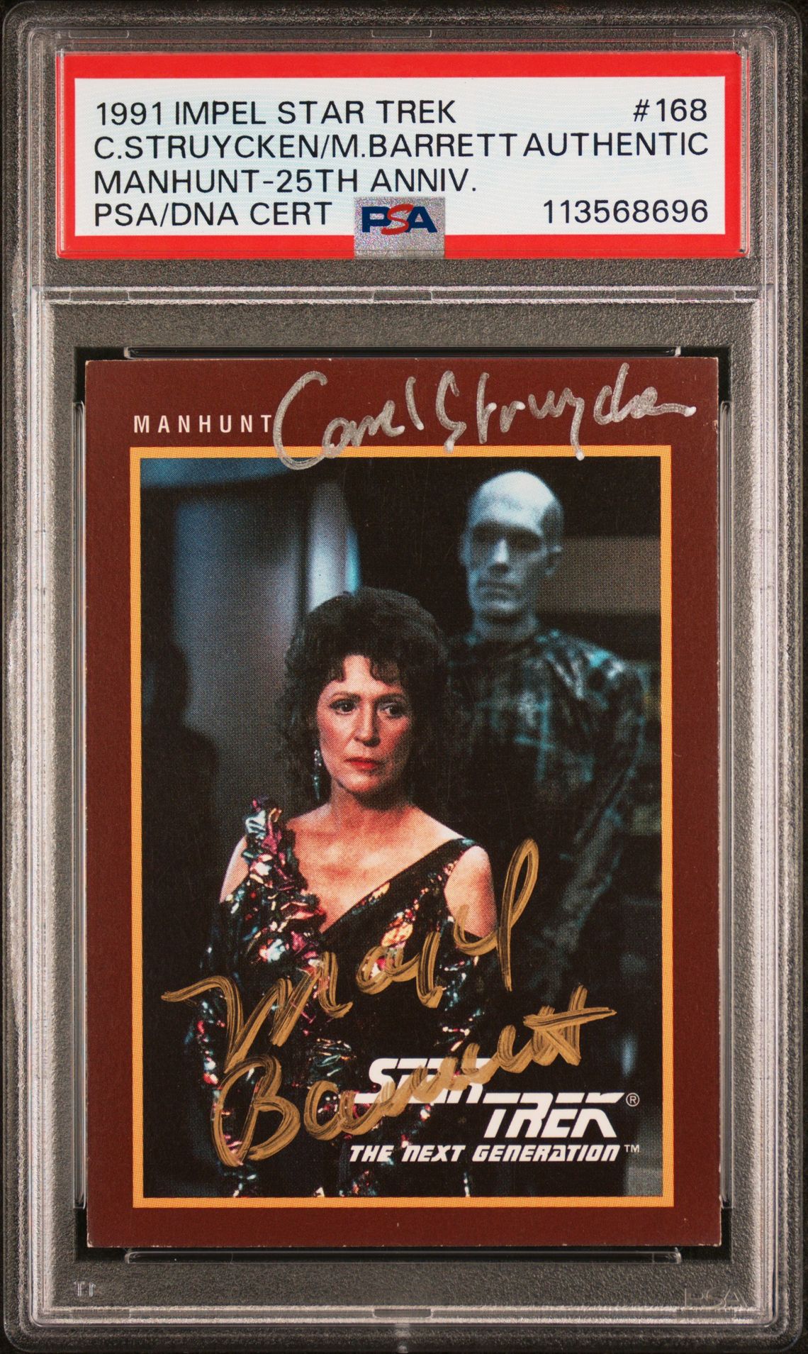 1991 Impel Star Trek 25Th Anniversary #168 (Manhunt-25Th Anniv.) N0: Authentic front