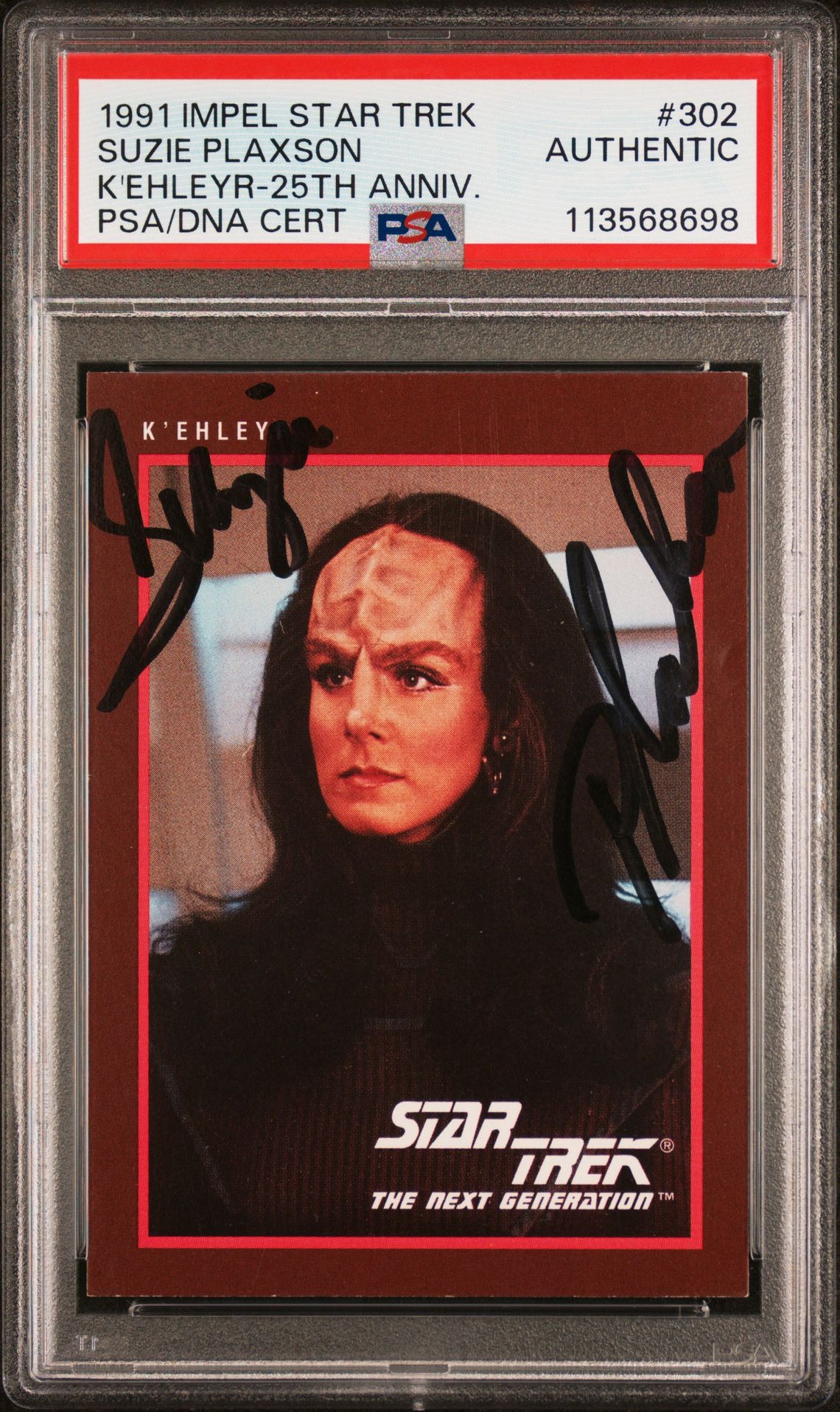 1991 Impel Star Trek 25Th Anniversary Suzie Plakson #302 (K'ehleyr-25Th Anniv.) N0: Authentic front
