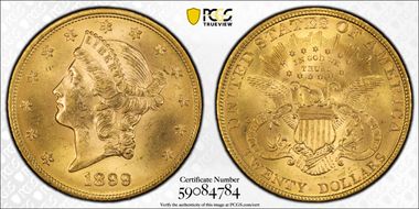 1899 $20 MS64