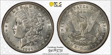1894-O $1 AU55