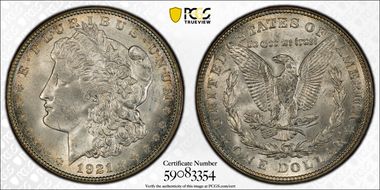 1921-D $1 MS65