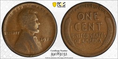 1922 No D 1C Strong Reverse VG10BN