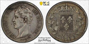 1828-B 5 Fr Gad-644 XF40