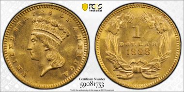 1888 G$1 MS65