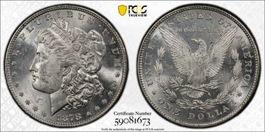 1878 8TF $1 MS63
