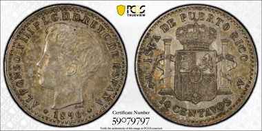 1896-PG V 10C KM-21  Ag AU53