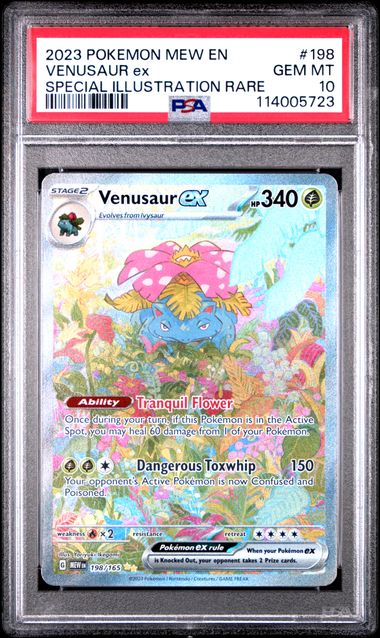 2023 Pokemon POKEMON MEW EN-151 Special Illustration Rare #198 Venusaur Ex front