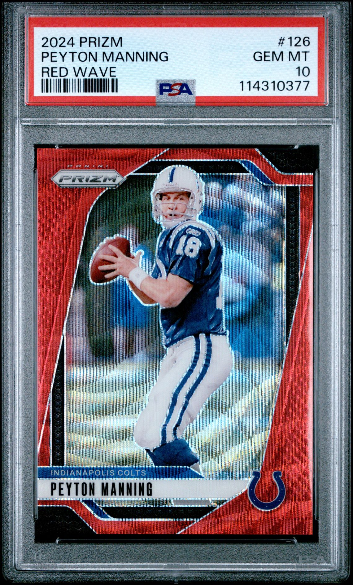 2024 Panini PANINI PRIZM RED WAVE #126 Peyton Manning front