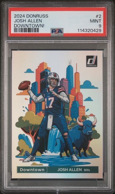 2024 Panini Donruss Downtown! Josh Allen #2 (Downtown!) Mint 9 front