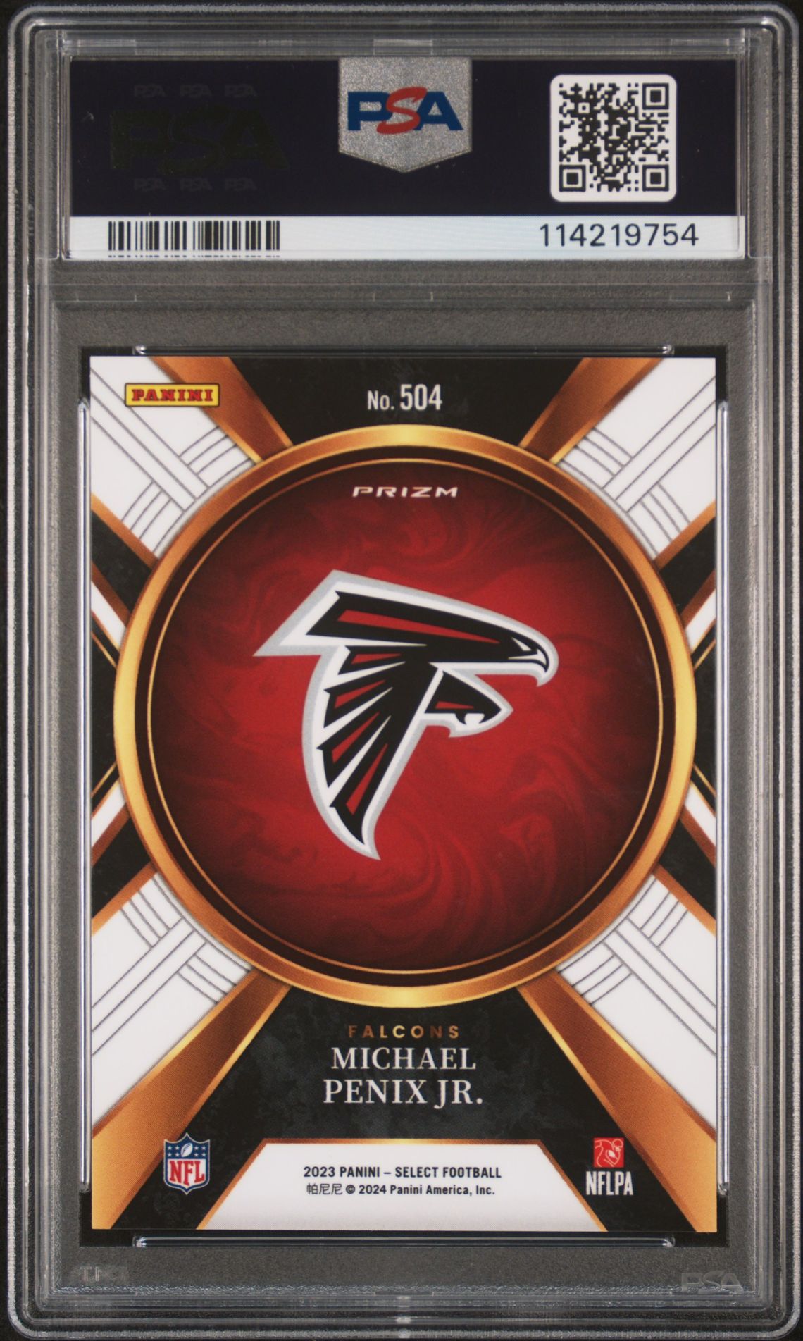 2023 Panini Select Michael Penix Jr. #504 Mint 9 back