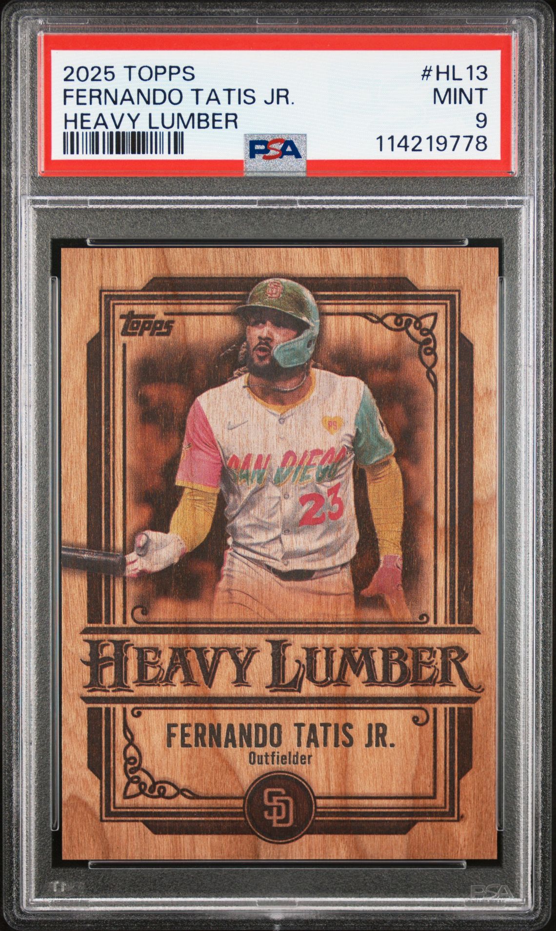 2025 Topps Heavy Lumber Fernando Tatis Jr. #Hl13 Mint 9 front