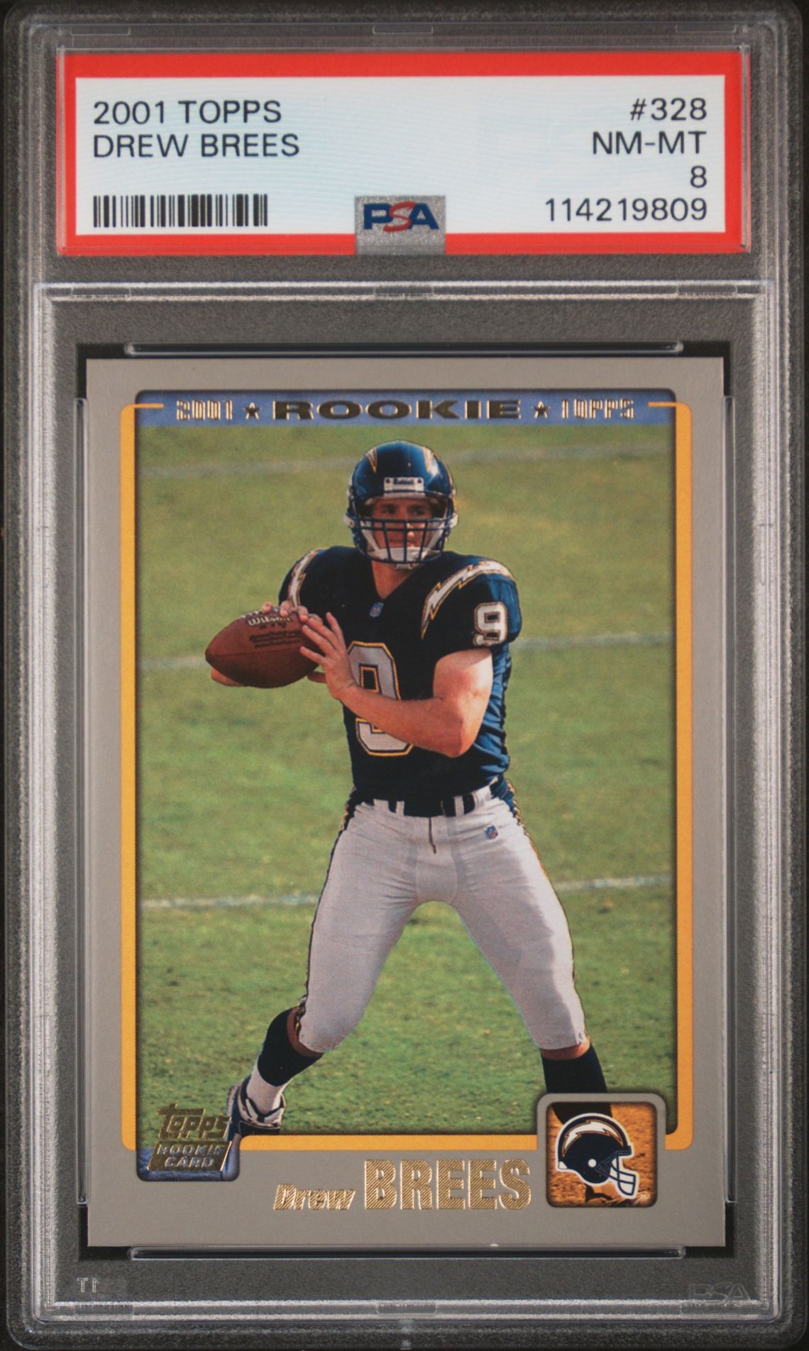 2001 Topps Drew Brees #328 Nm-Mt 8 front