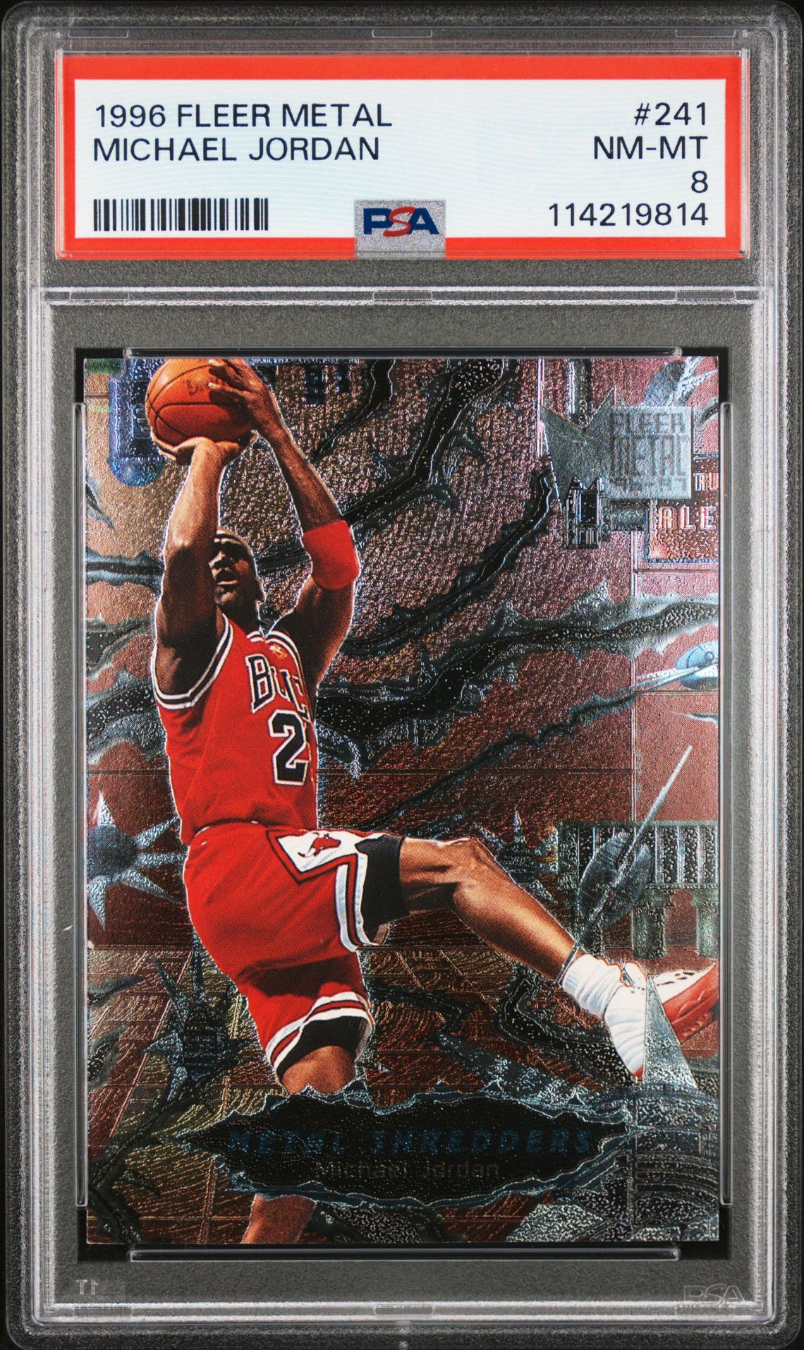 1996 Metal Michael Jordan #241 Nm-Mt 8 front
