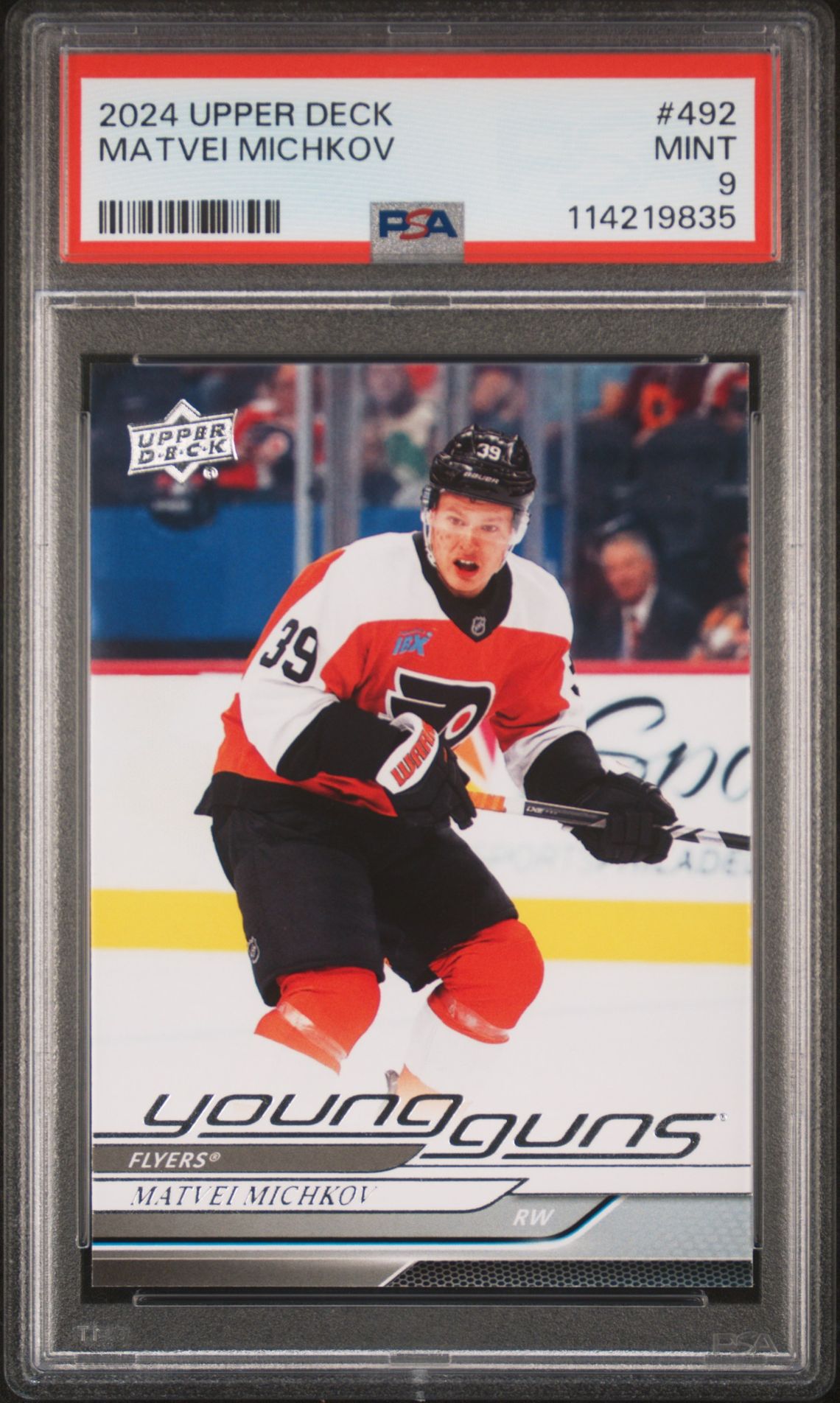 2024 Upper Deck Matvei Michkov #492 Mint 9 front